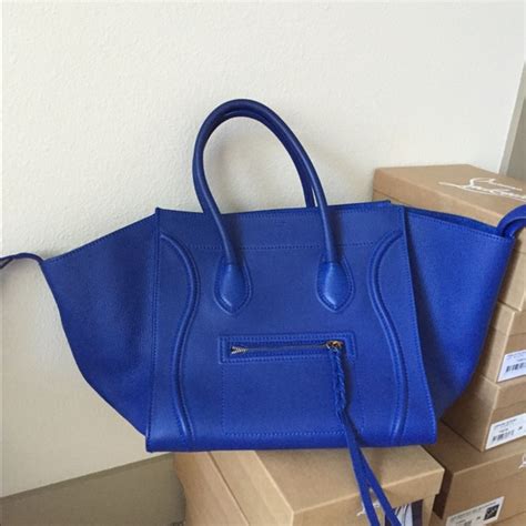 celine phantom bag royal blue